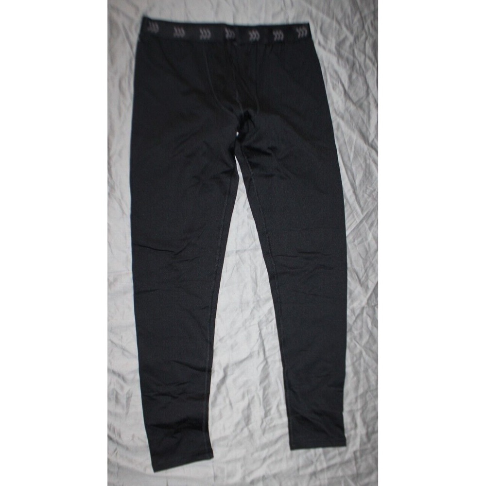 Boys All In Motion cold weather Fitted Tights L 10/12 Black Under Layer Pants